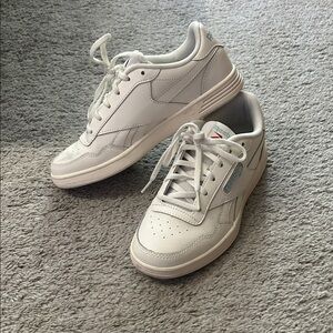 Reebok White Low-Top Leather Sneakers